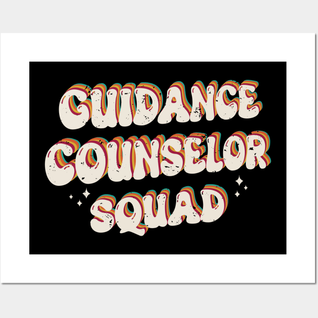 Guidance Counselor Staff Retro Art Wall Art by USProudness